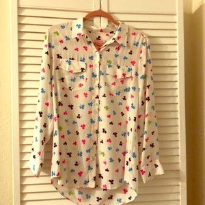 Lily Pulitzer Clover Print Button Down (M)